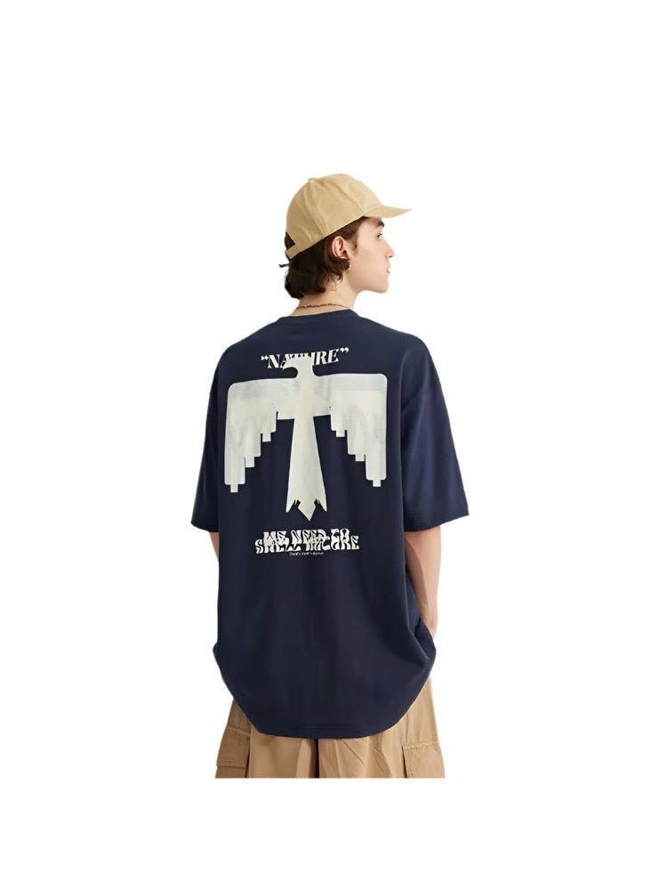 Urban Eagle Oversized Graphic T-Shirt