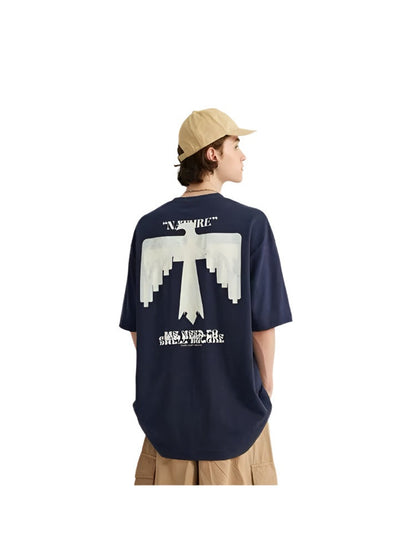 Urban Eagle Oversized Graphic T-Shirt