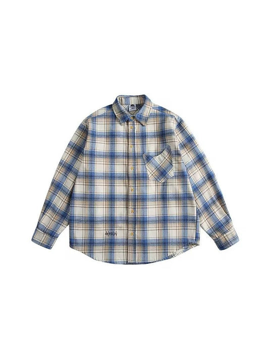 Vintage Oversized Plaid Shirt