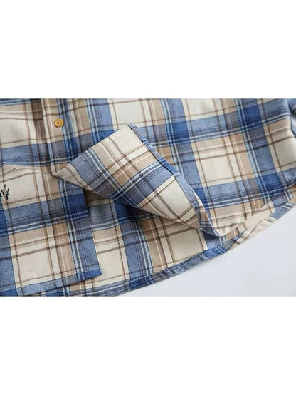Vintage Oversized Plaid Shirt