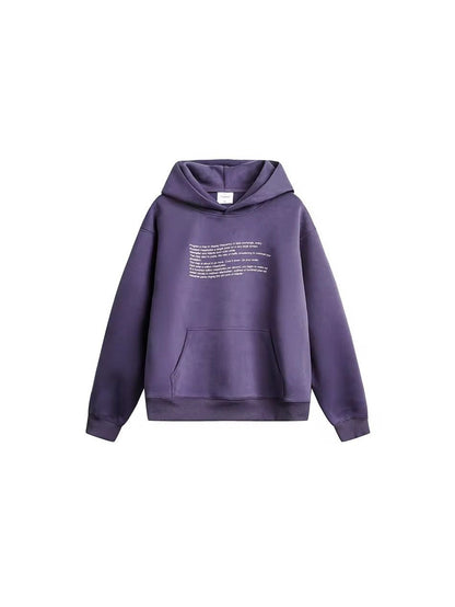 Text Print Oversized Hoodie