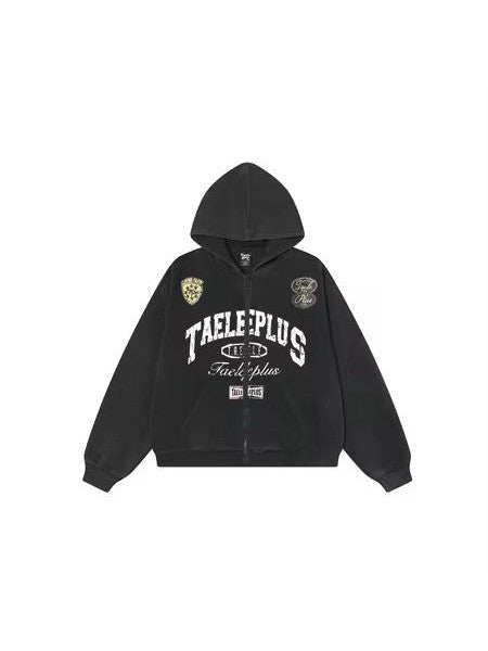 Varsity Graphic Zip-Up Hoodie