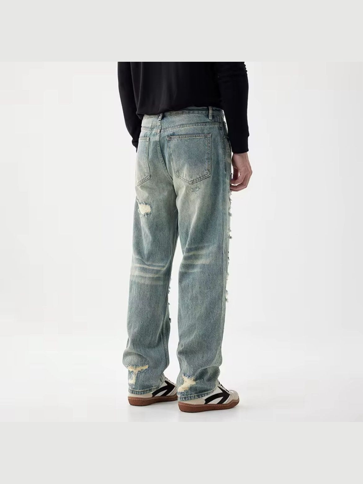 Distressed Embellished Vintage Denim