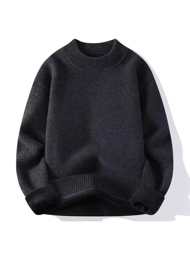 Ultra-Warm Charcoal Turtleneck Fleece