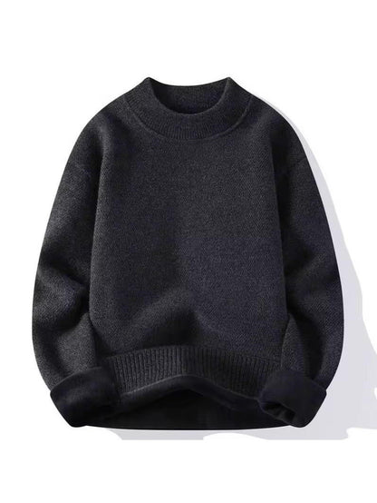 Ultra-Warm Charcoal Turtleneck Fleece