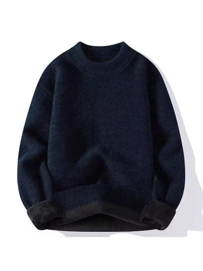 Ultra-Warm Navy Turtleneck Fleece