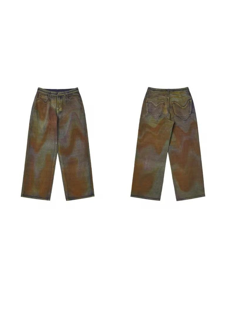 Oxidized Wide-Leg Denim