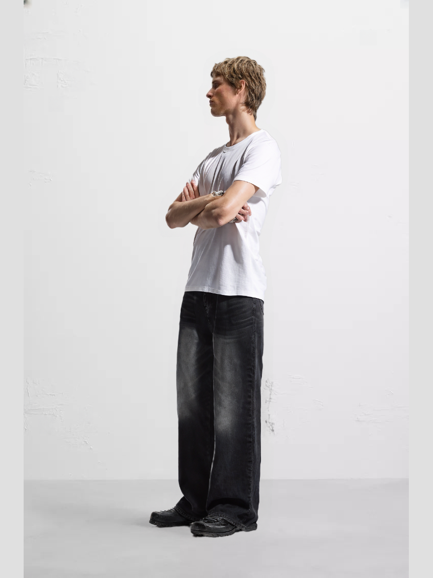 Black Washed Denim Jeans – Timeless Edge