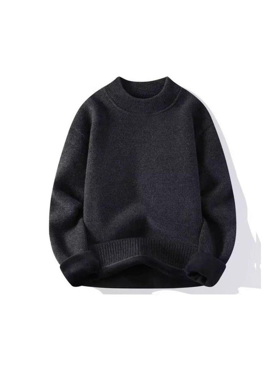 Ultra-Warm Charcoal Turtleneck Fleece