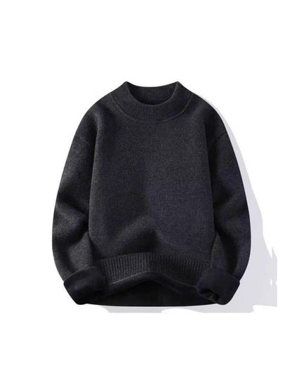 Ultra-Warm Charcoal Turtleneck Fleece