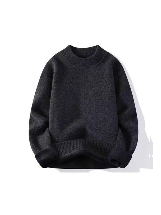 Ultra-Warm Charcoal Turtleneck Fleece