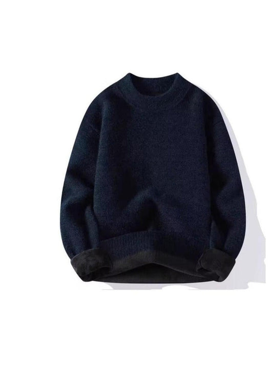 Ultra-Warm Navy Turtleneck Fleece