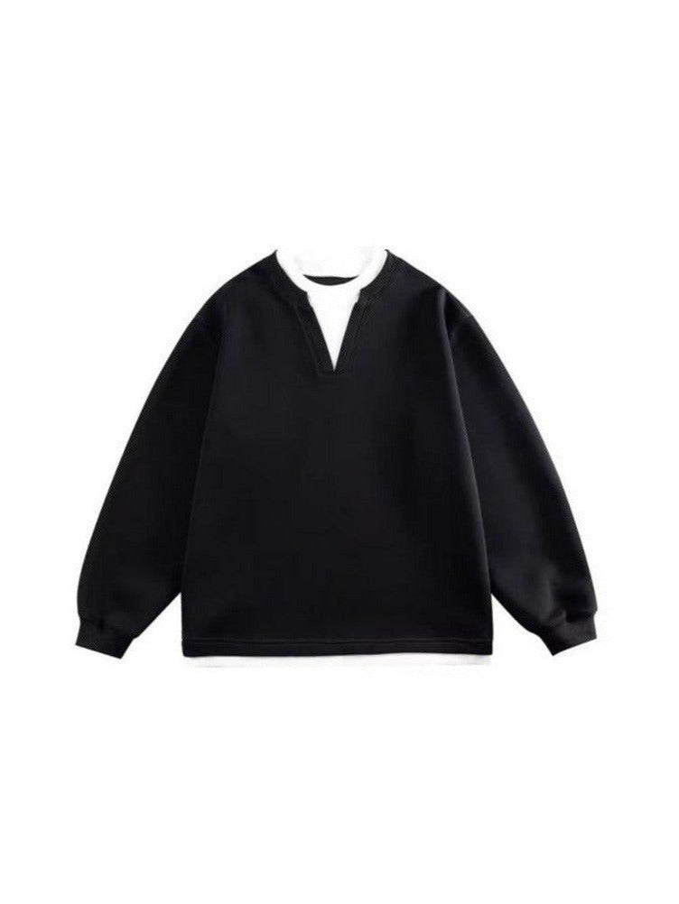 Minimalist V-Cut Pullover Tee